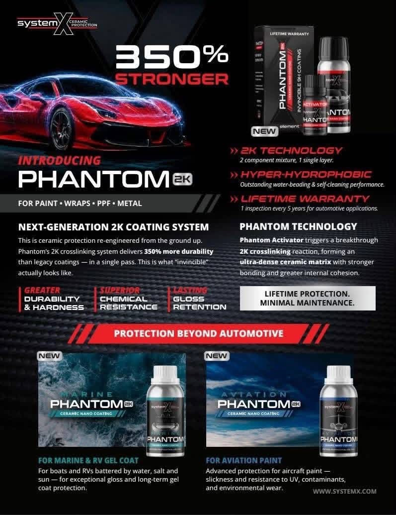 System X Phantom 2K Marine Ceramic Coating